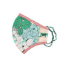 Duckbill Pleated Green Printed Antiviral Face Mask