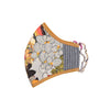 Duckbill Pleated Mustard Printed Antiviral Face Mask