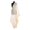 Offwhite Woven Unstitched Suit Co-Ord with white dupatta