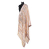 Offwhite Woven Unstitched Suit Co-Ord with Beige-Golden Striped dupatta