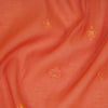 Diamond Orange Unstitched Suit Co-Ord with Silk Dupatta