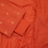 Orange Woven Unstitched Suit Co-Ord with Orange Dupatta