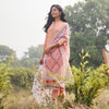 Polyamide Cotton Metallic Peach Dupatta