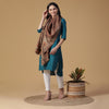 Daisy Wool and Metallic Kani Stole