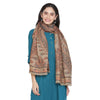 Daisy Wool and Metallic Kani Stole