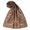 Daisy Wool and Metallic Kani Stole